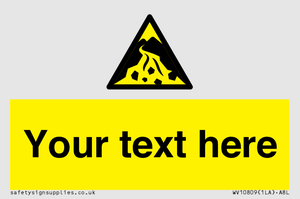 Custom Warning: Debris flow zone